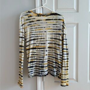 Proenza Schouler Yellow and Black Striped Top